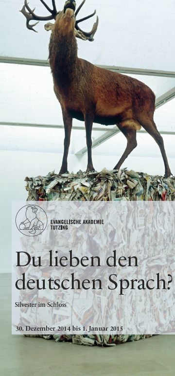 Flyer der Silvestertagung: Du lieben den deutschen Sprach?